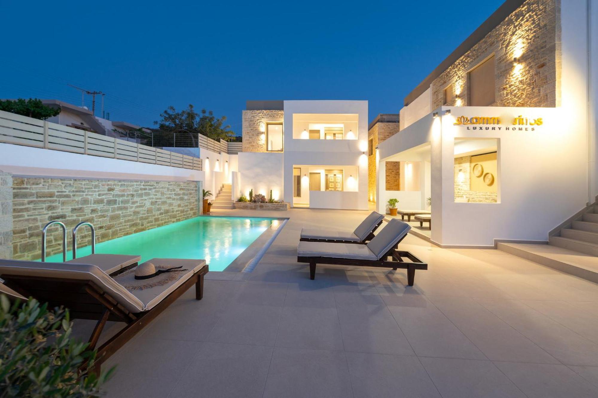 Ammokrinos Luxury Homes,150M From The Beach Kalamáki Kültér fotó