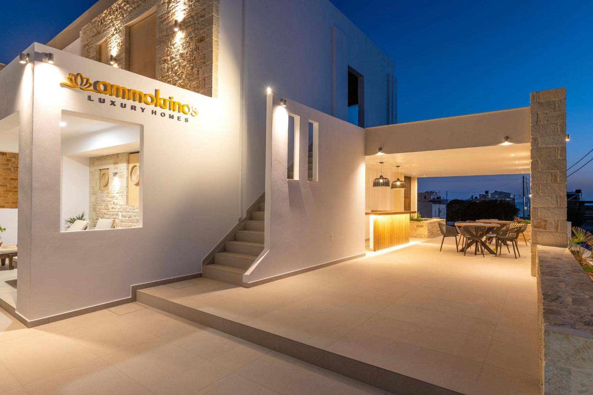 Ammokrinos Luxury Homes,150M From The Beach Kalamáki Kültér fotó