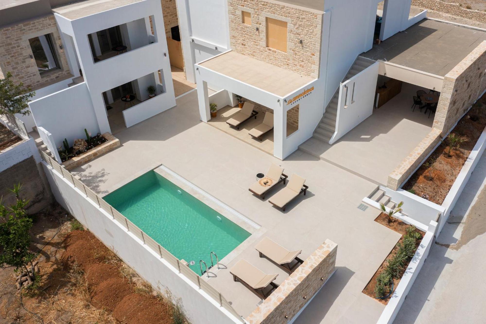 Ammokrinos Luxury Homes,150M From The Beach Kalamáki Kültér fotó